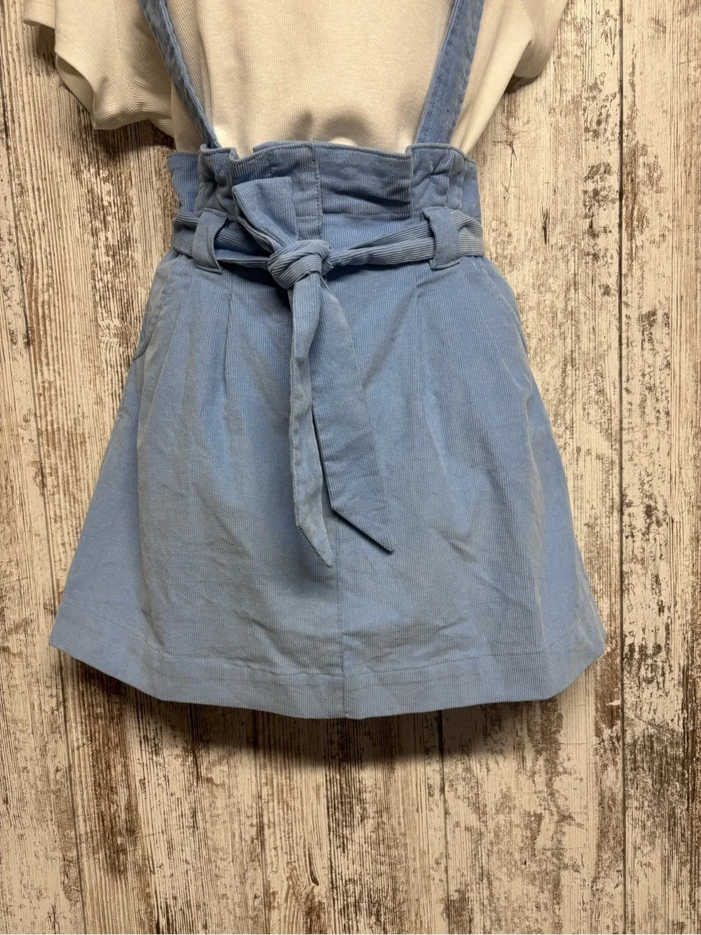 Light Blue Women's Pinafore Skirt